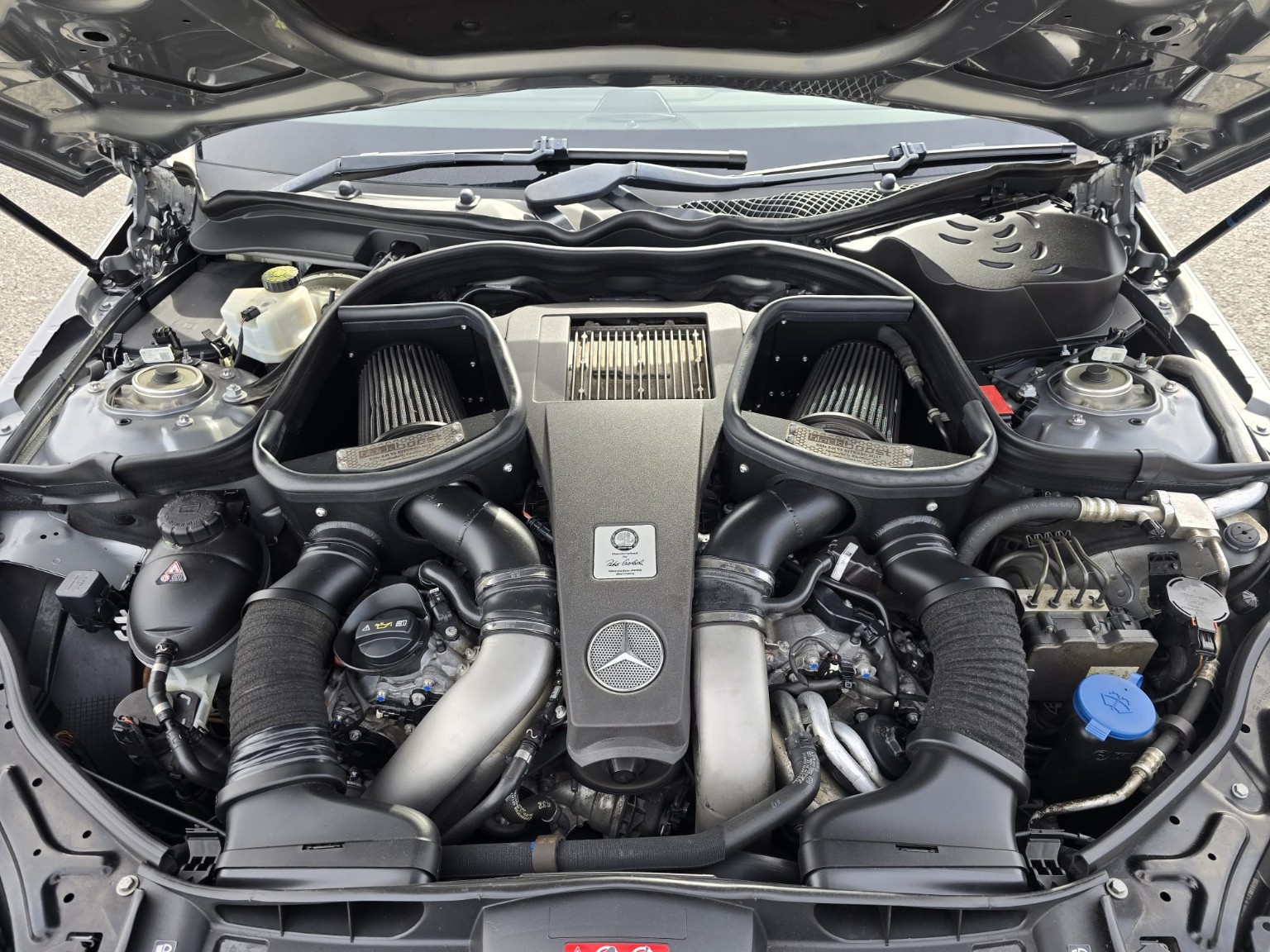 Engine bay with Black Boost intake